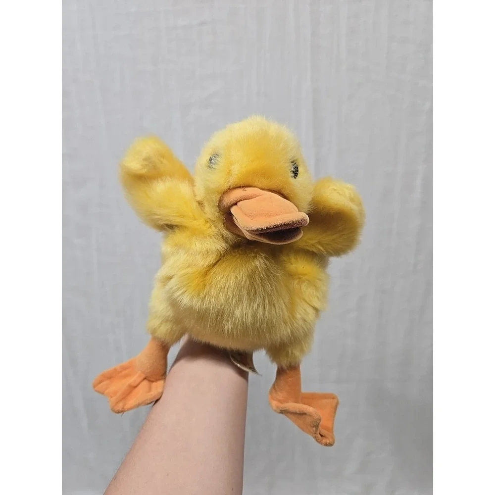 Folkmanis Duckling Hand‎ Puppet - Yellow Plush Duck Full Body - Gently Used
